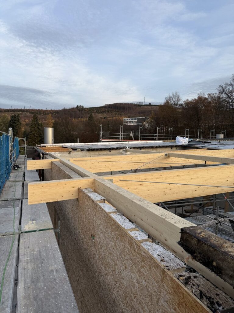 Altes Dach beim Rückbau